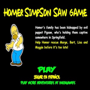 Homer Simpson Saw Game