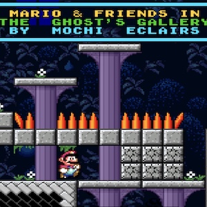 Mario and Friends in the Ghost Gallery