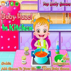 Baby Hazel In Kitchen