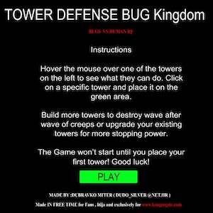 Tower Defense Bug Kingdom